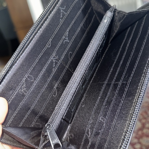 Vera Bradley Wallet zip around canvas Stylish Multicolor moon drops - Picture 4 of 6